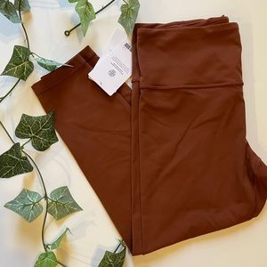 Athleta Elation Ultra High Rise 7/8 Tight- Ancient Mahogany L
